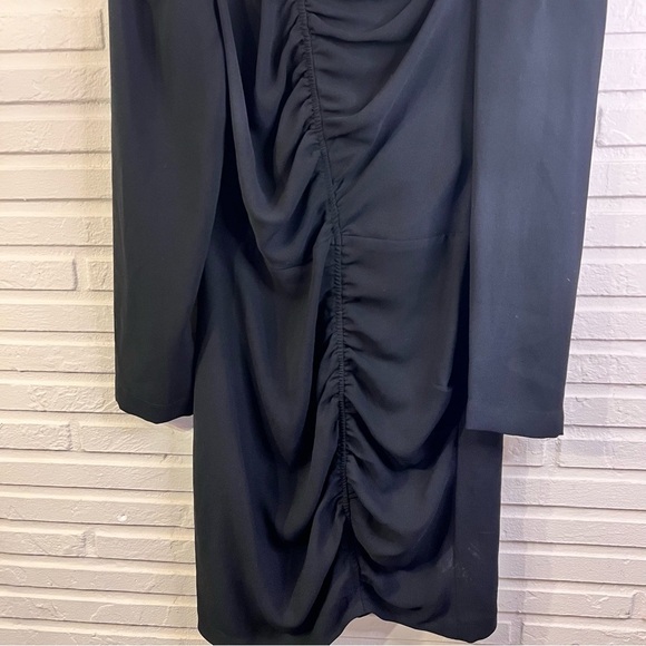 Maje Black Rosami Long Sleeve Jewel Embellished Mini Dress, Women’s Size Large - Picture 9 of 16